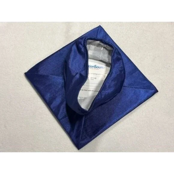 Graduation Source Cap And Gown Royal Blue Kids Size 45 5’ Ft - 5’ 2” Zip Up - Picture 7 of 9